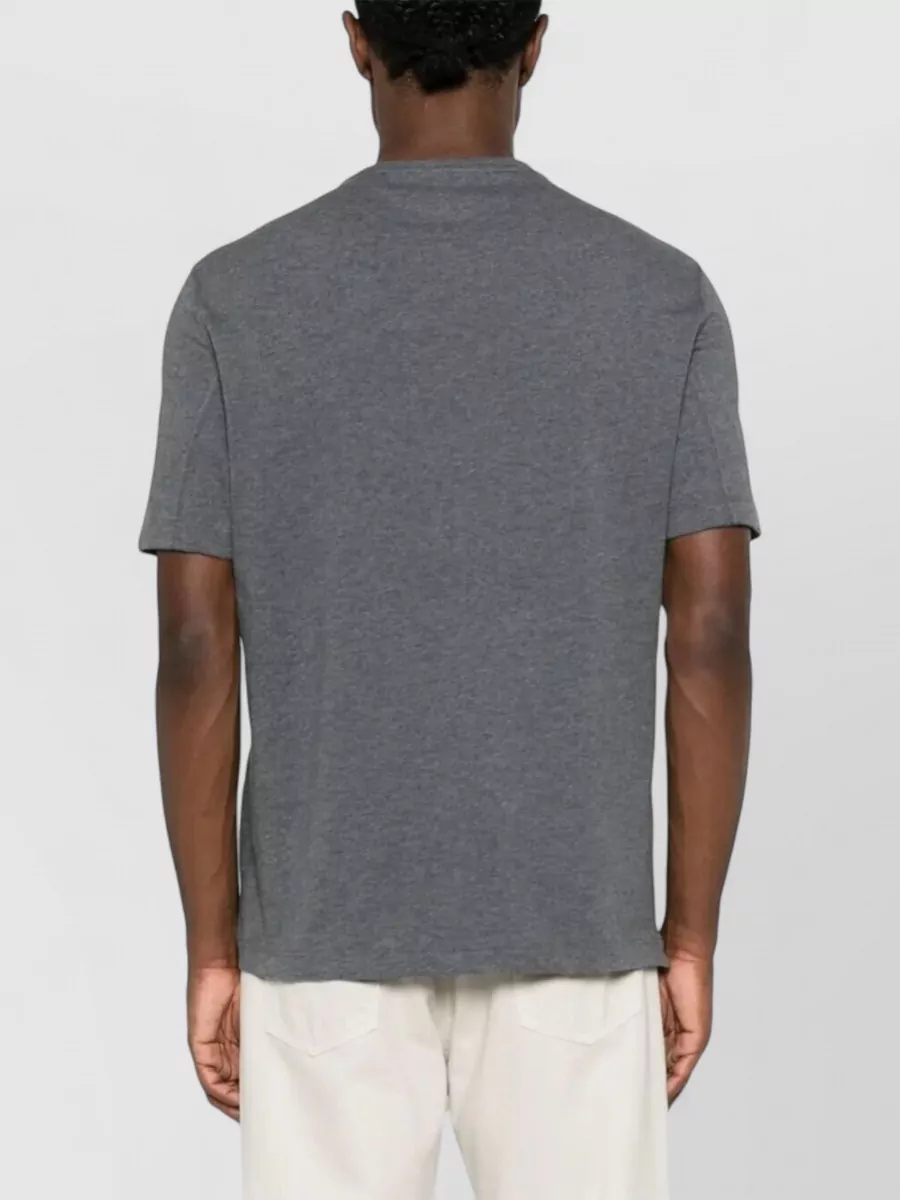 Brunello Cucinelli Cotton Jersey Crew Neck Logo T Shirt