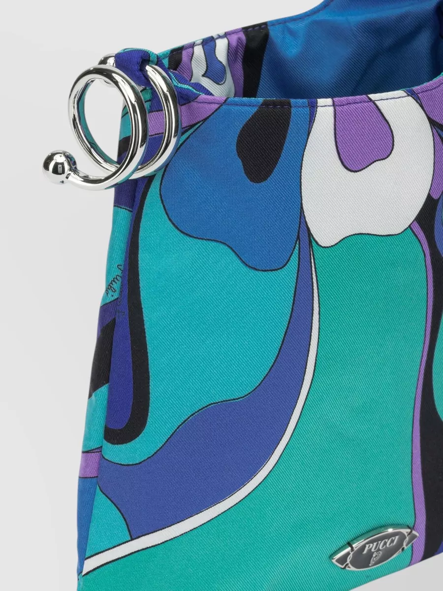 Pucci Silk Printed Shoulder Bag