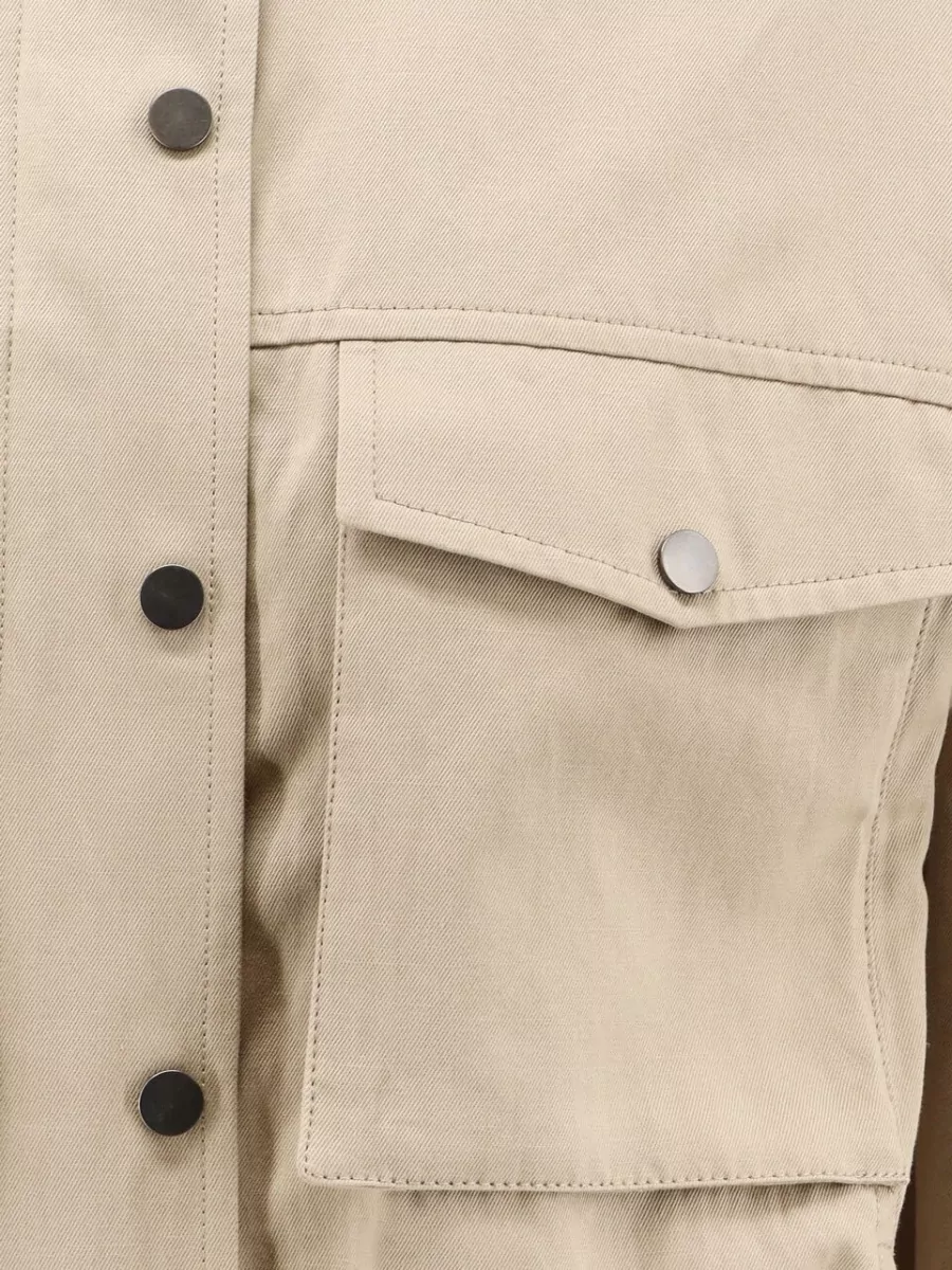 Brunello Cucinelli Cotton Linen Military Coat