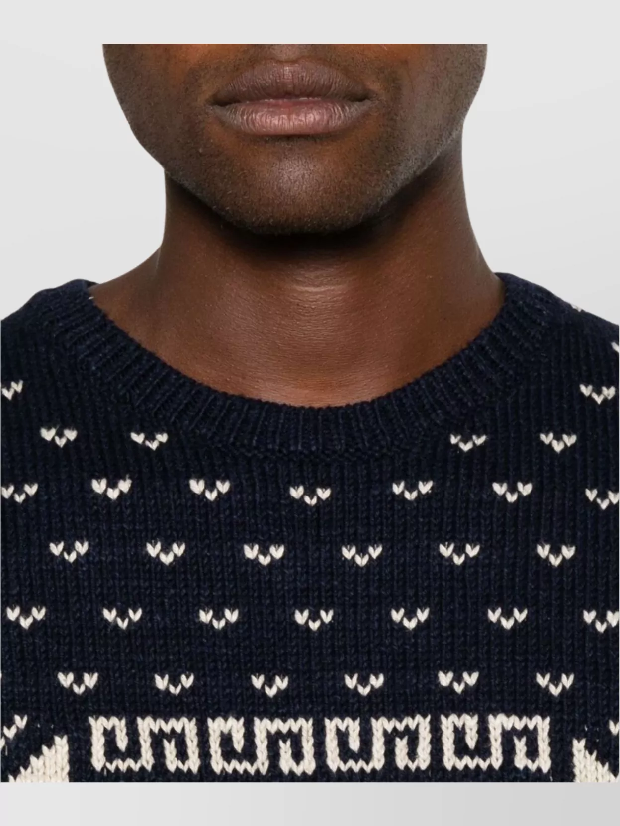 Ralph Lauren Geometric Intarsia Knit Crew Neck Sweater