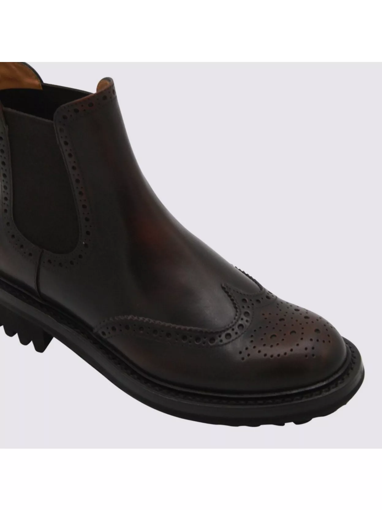 Church's Chunky Sole Ankle Boots With Brogue Detailing
