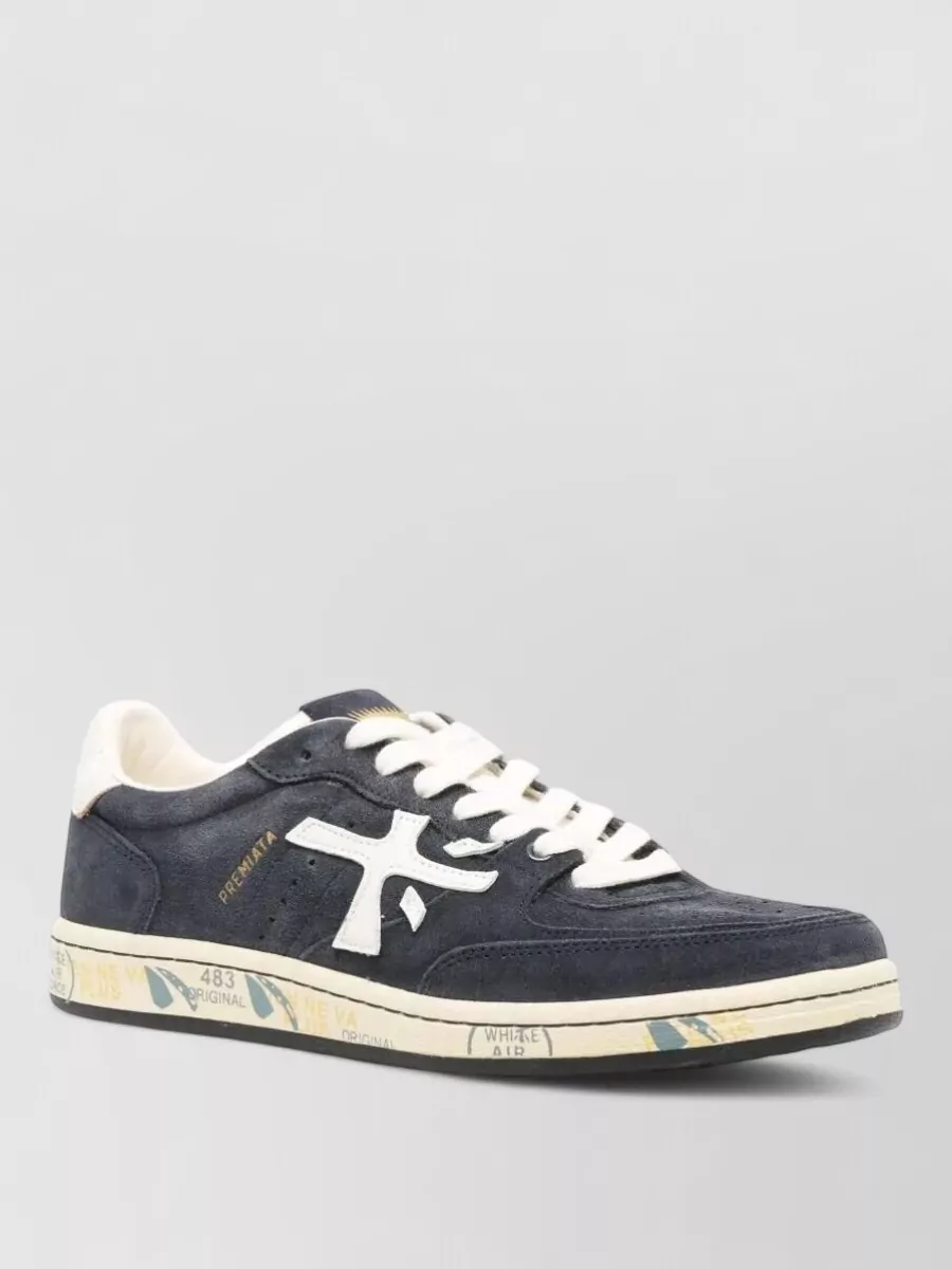 Premiata Leather Low-Top Sneakers