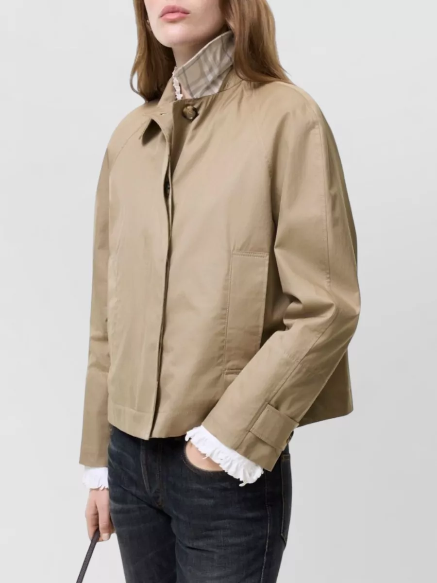 Burberry Cotton Oversized Single-Breasted Coat
