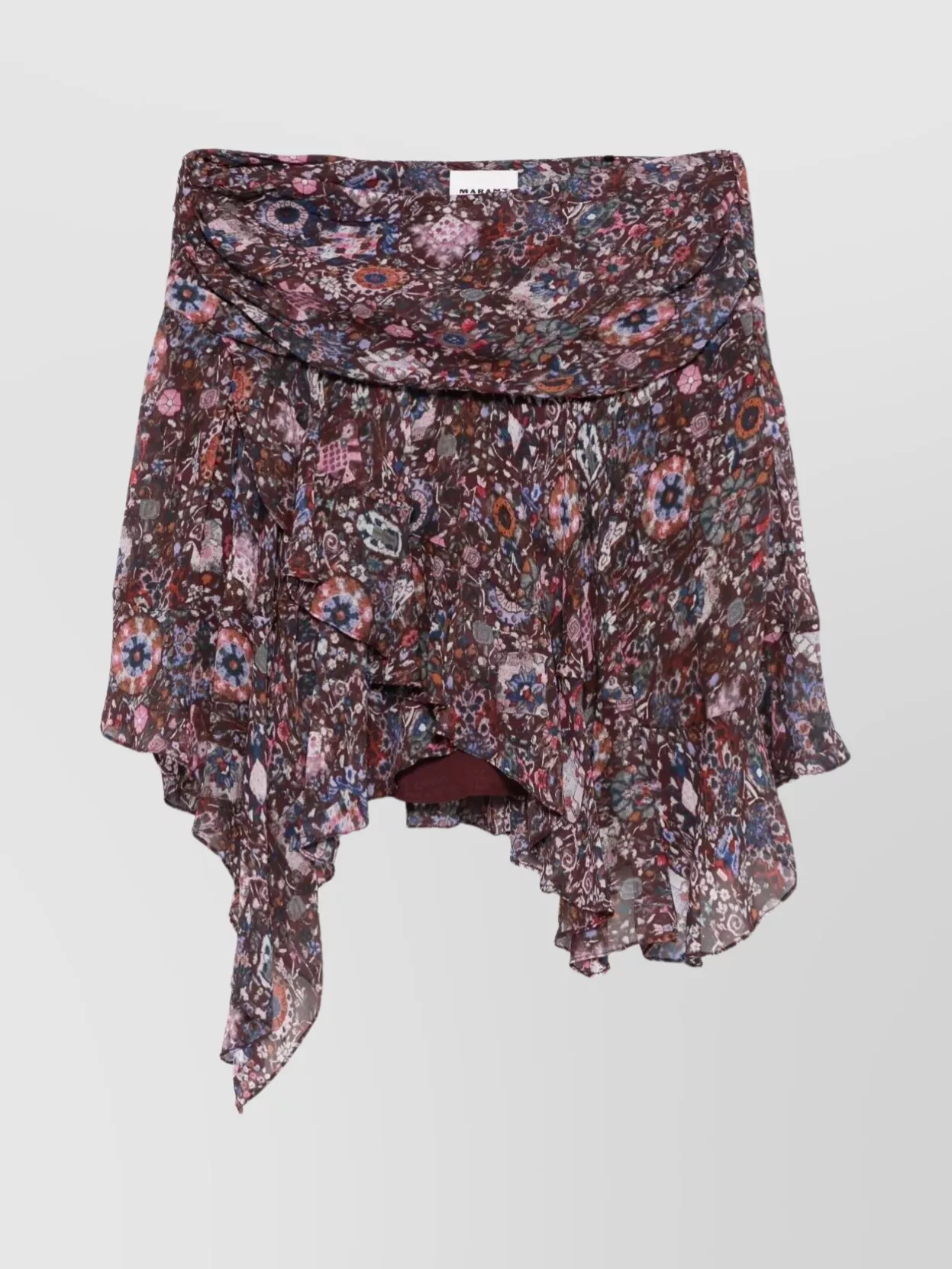 Isabel Marant Étoile Berenicia Short Printed Frilly Skirt Clothing In Multi