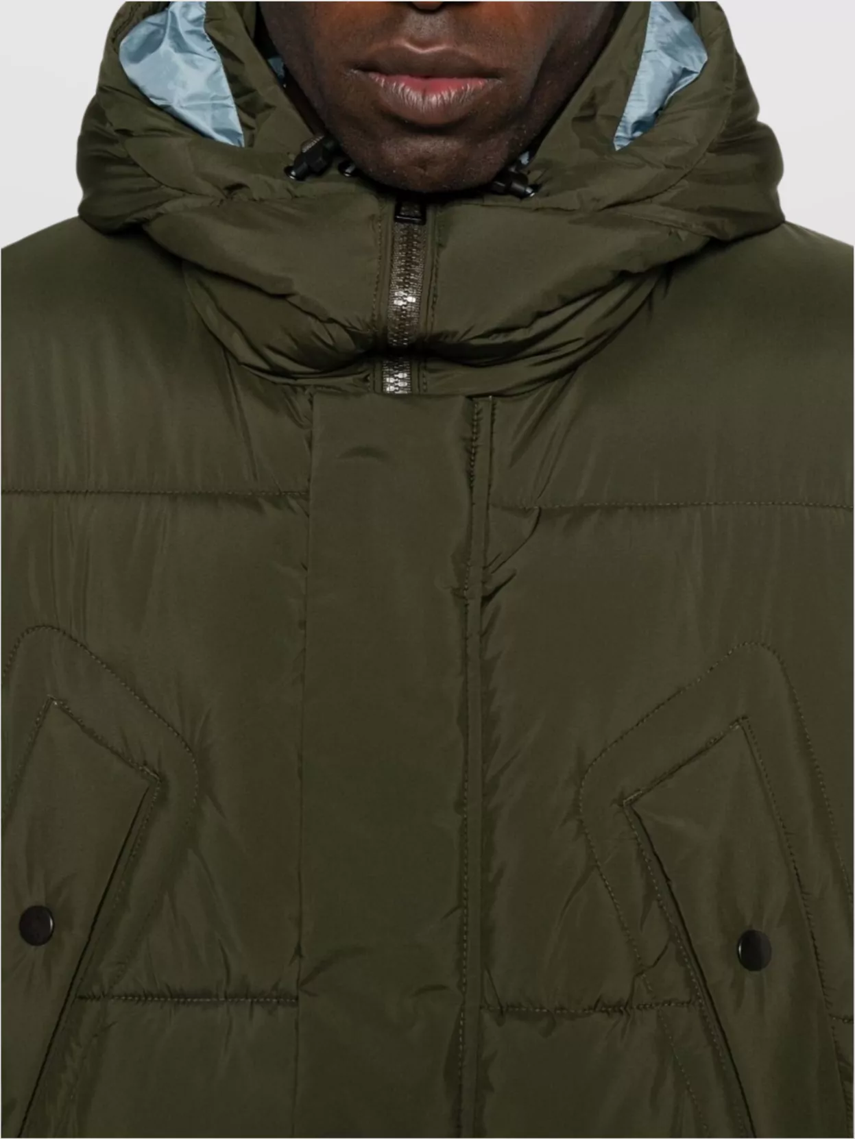 Paul Smith Quilted Hooded Long Parka Coat