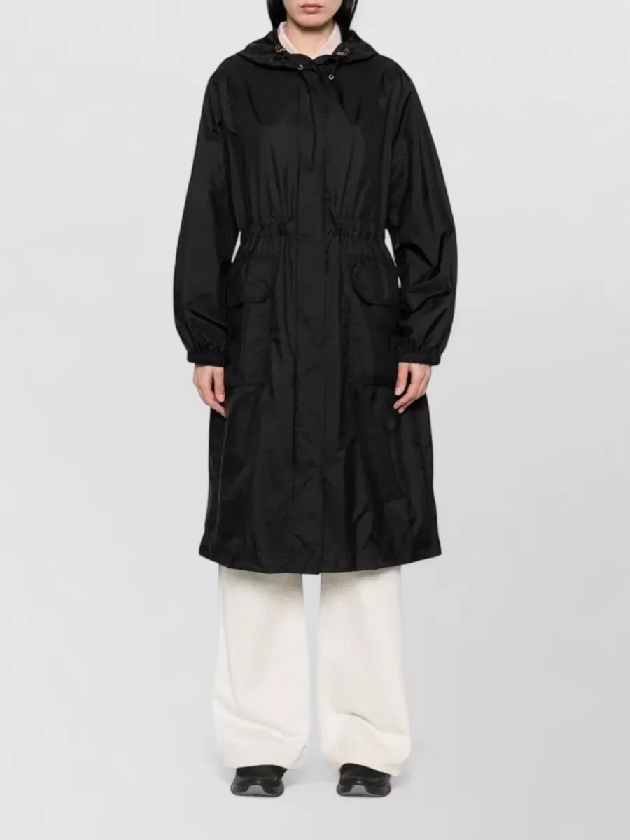 Moncler Nylon Hooded Parka Coat