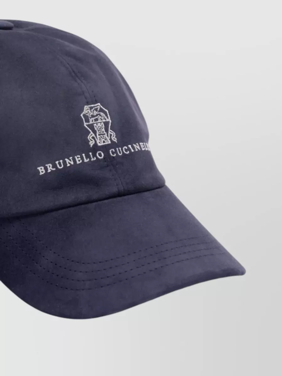 Brunello Cucinelli Visor Cap Chu16 Curved Brim Design