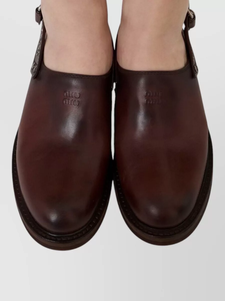 Miu Miu Leather Loafers