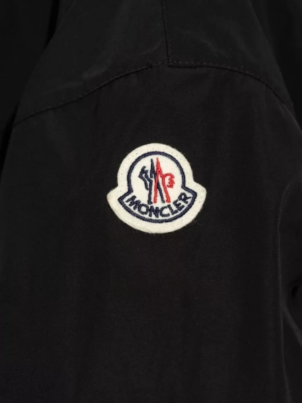 Moncler Short Parka With Hood And Drawstring