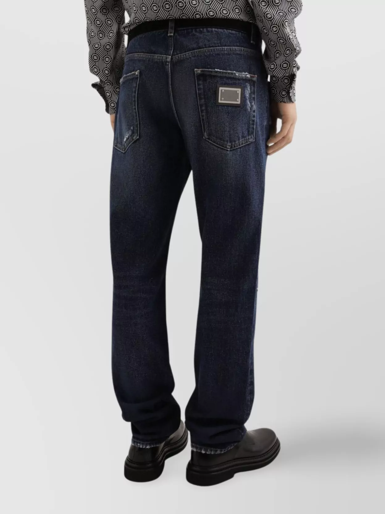 Dolce&Gabbana Straight-Leg Distressed Jeans