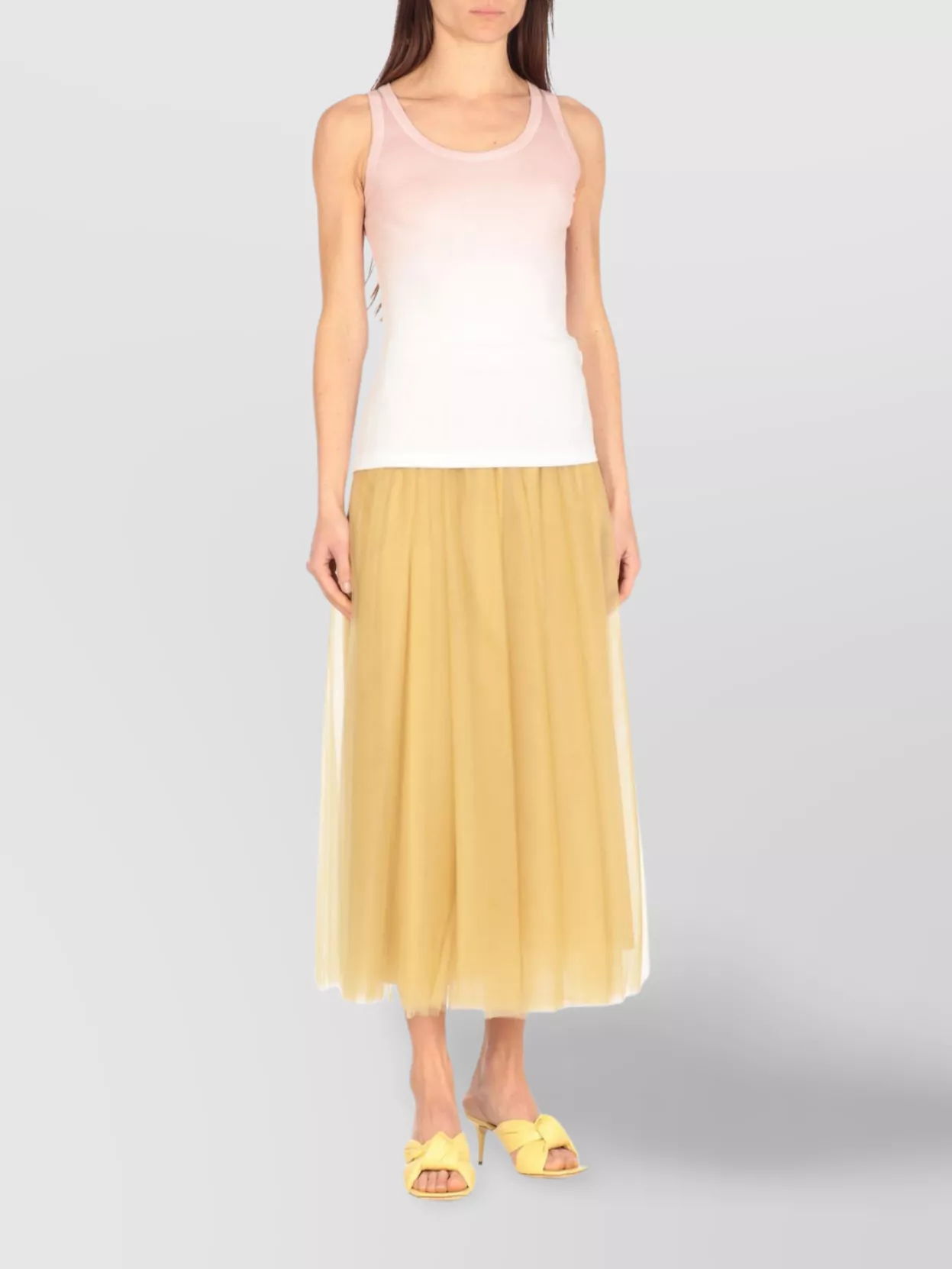 Fabiana Filippi Ombre Effect Sleeveless Cotton Top