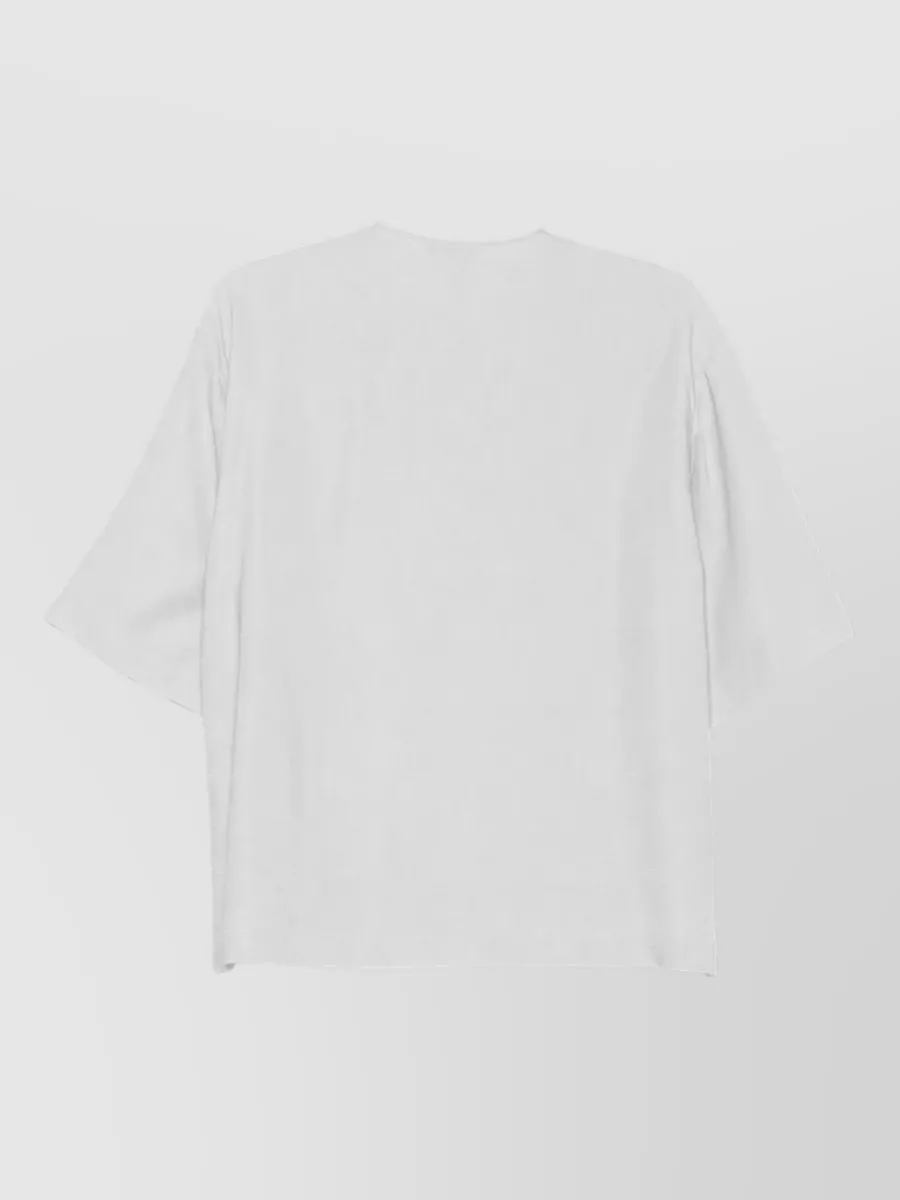 Emporio Armani Textured Short-Sleeve Top