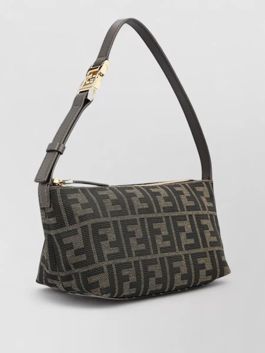 Fendi Mini Jacquard Shoulder Bag