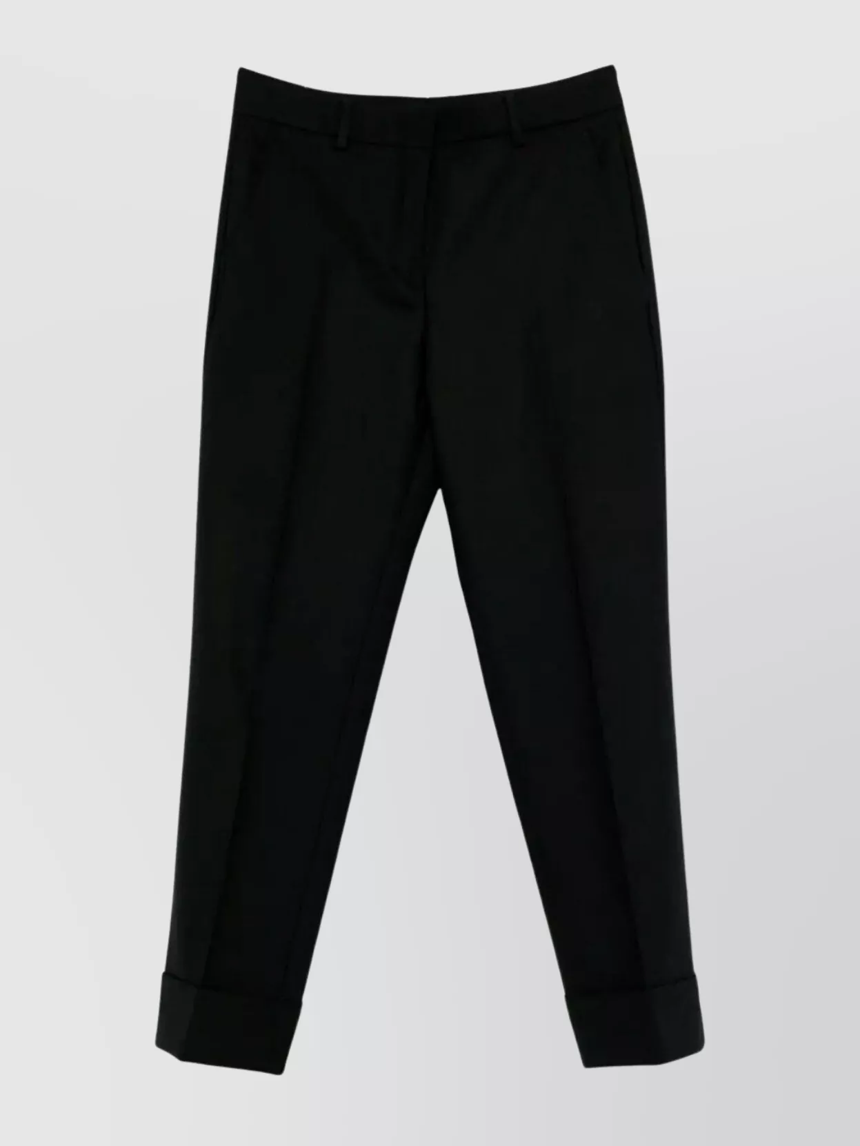 Incotex Tailored Wool Trousers Featuring Pockets In Black
