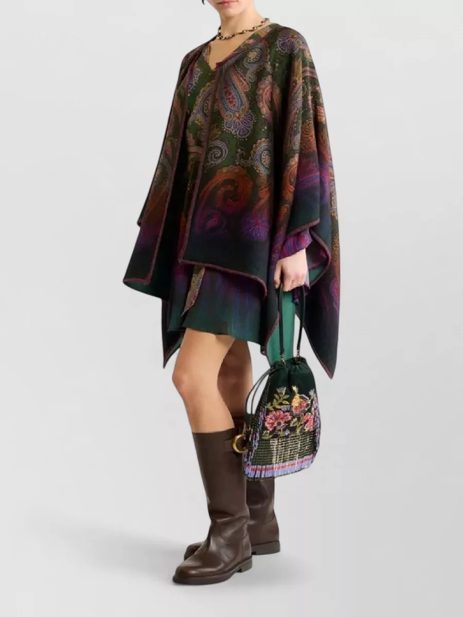 Etro Reversible Paisley Cape