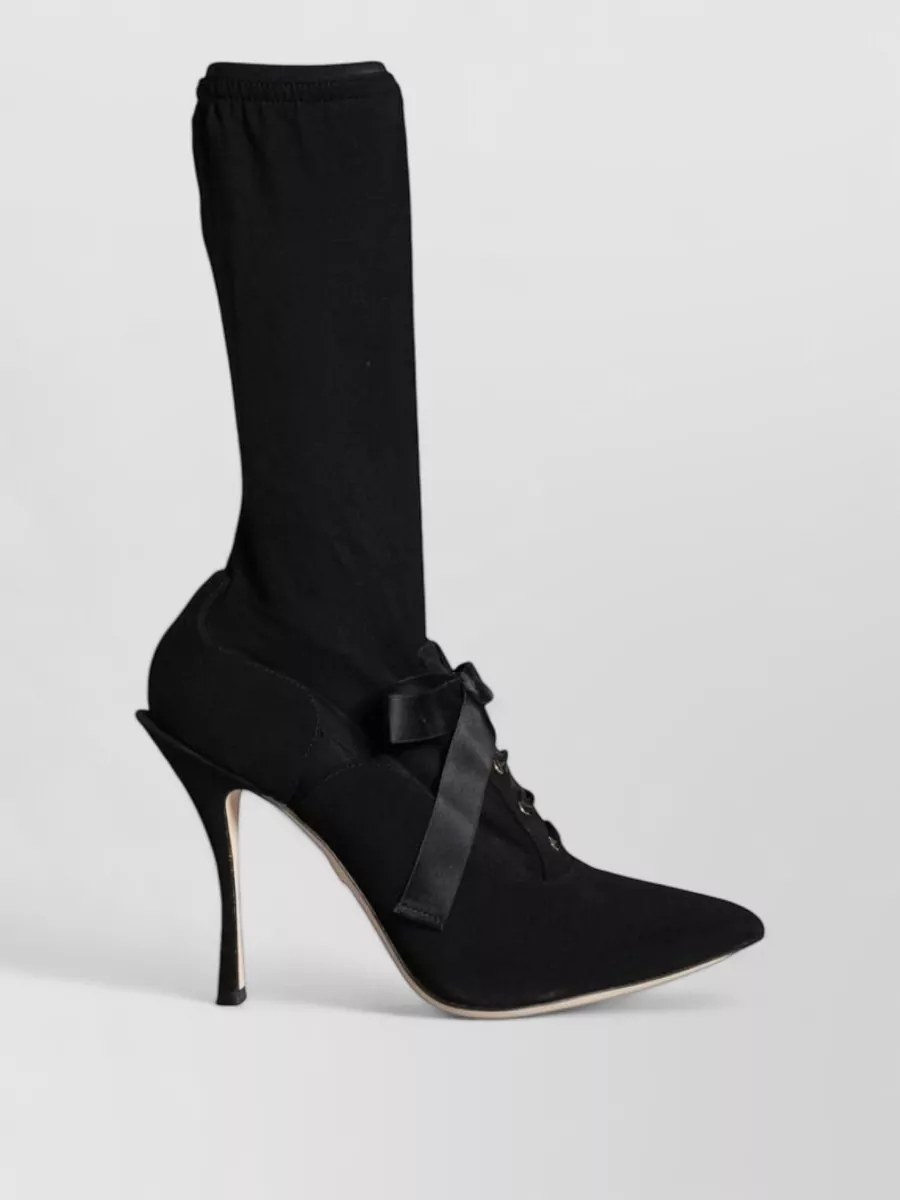 Dolce&Gabbana Mid Calf Stiletto Heel Boots