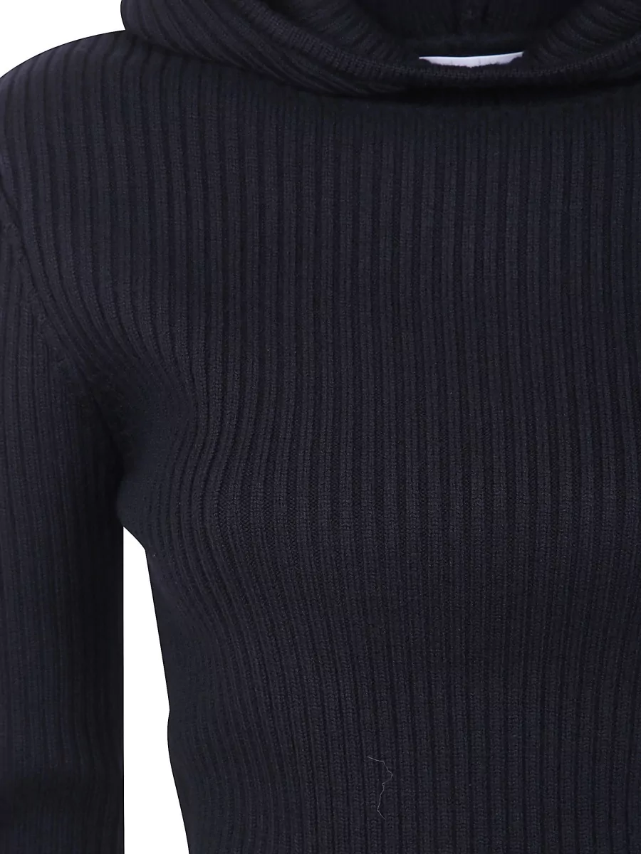 The Frankie Shop Merino Wool Hooded Jumper