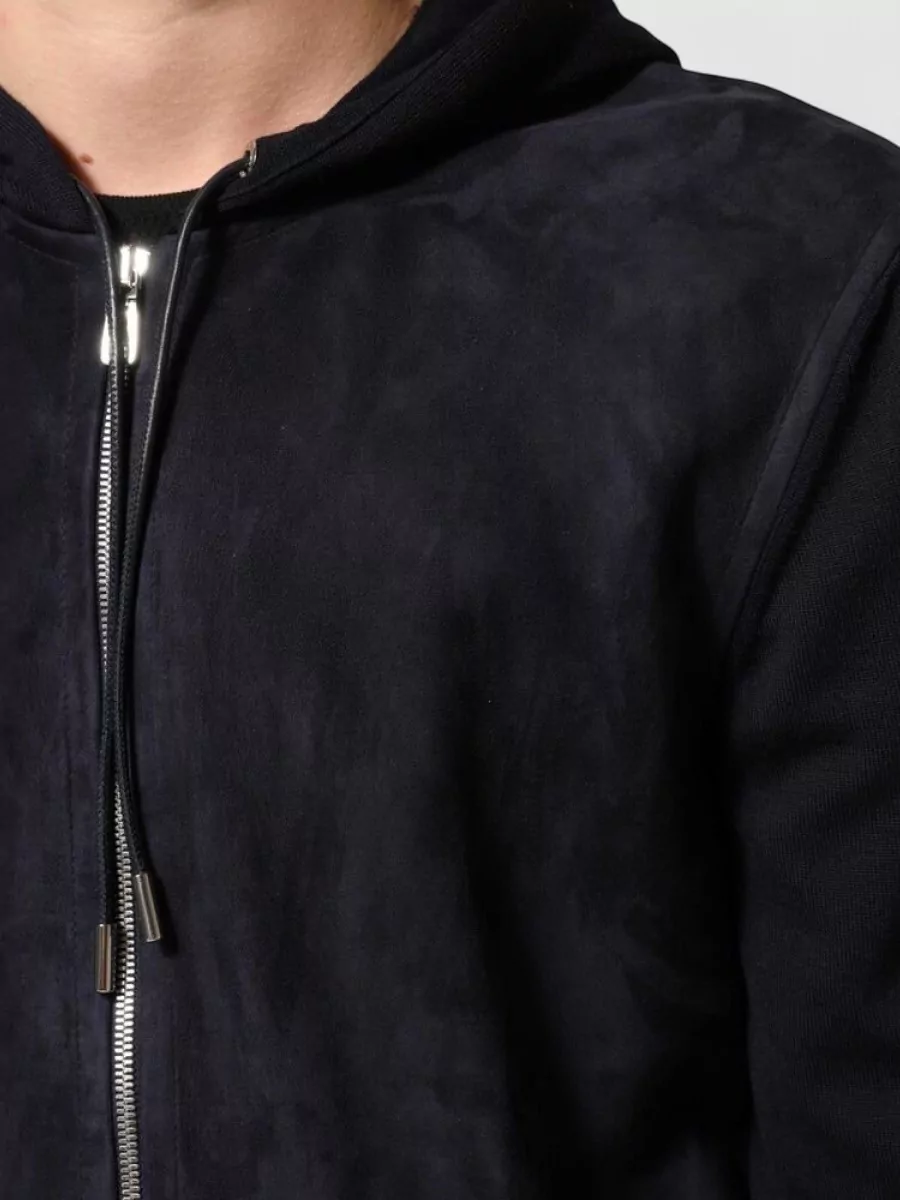 Dolce&Gabbana Leather Hooded Jacket