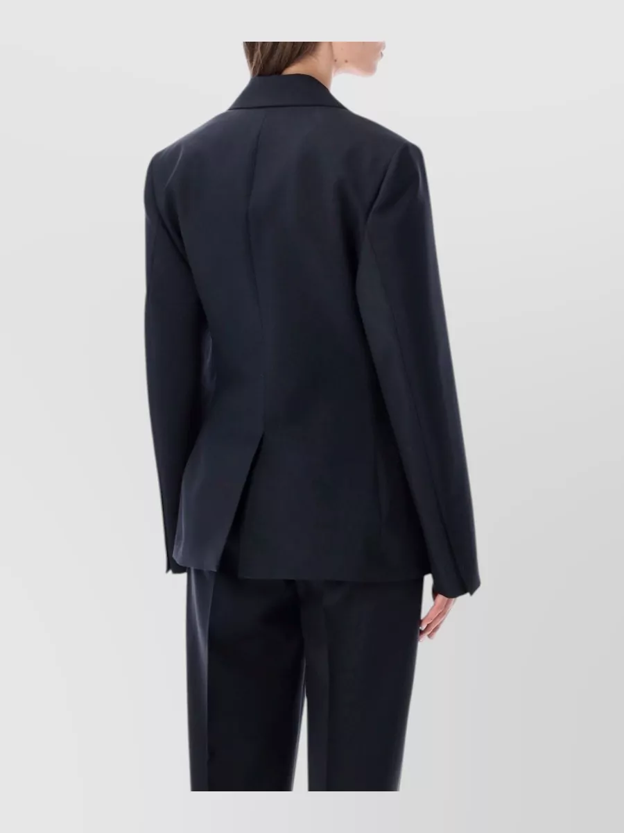Róhe Wool-Mohair Hourglass Blazer