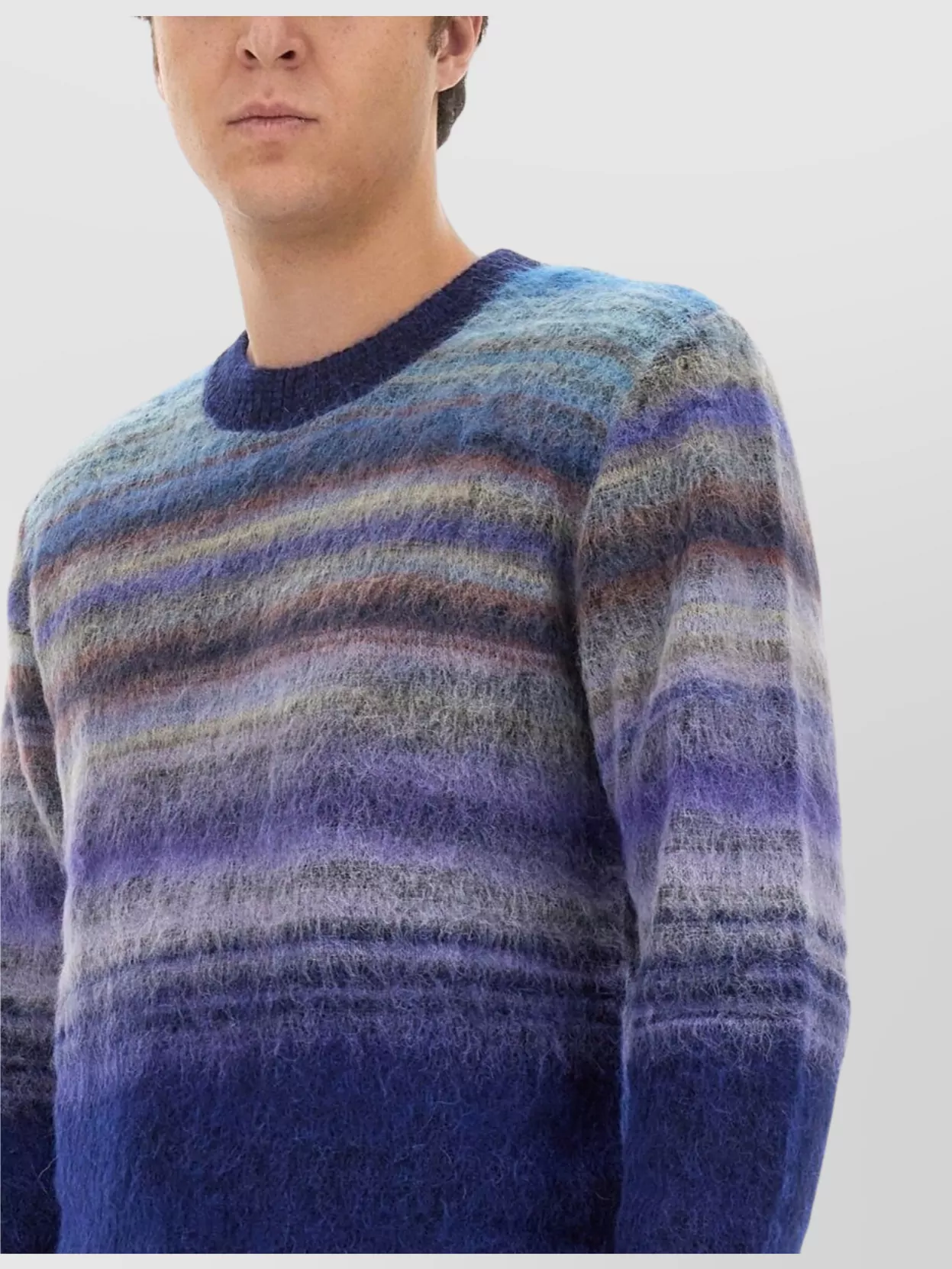 Missoni Fade Striped Crew Neck Sweater