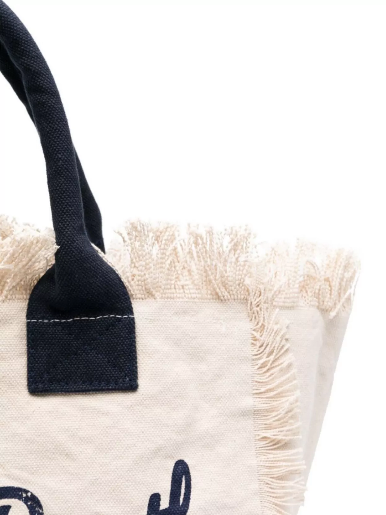 Mc2 Saint Barth Fringed Tote Bag With Dual Handles