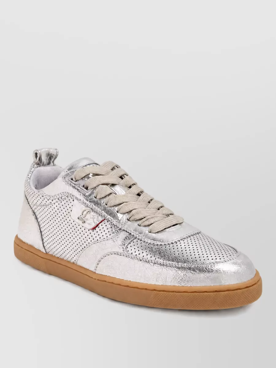 Christian Louboutin leather low-top lace-up sneakers