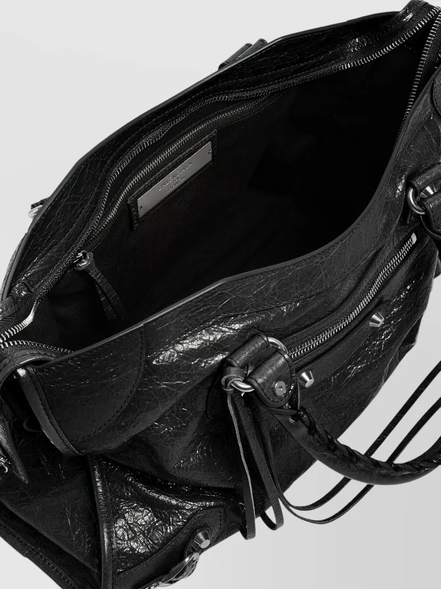 Balenciaga Le City Medium Leather Shoulder Bag