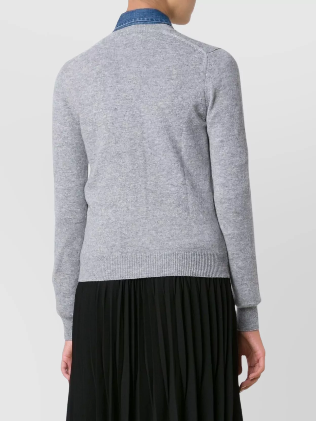 Comme Des Garçons Almond-Eyed Heart Wool Cardigan
