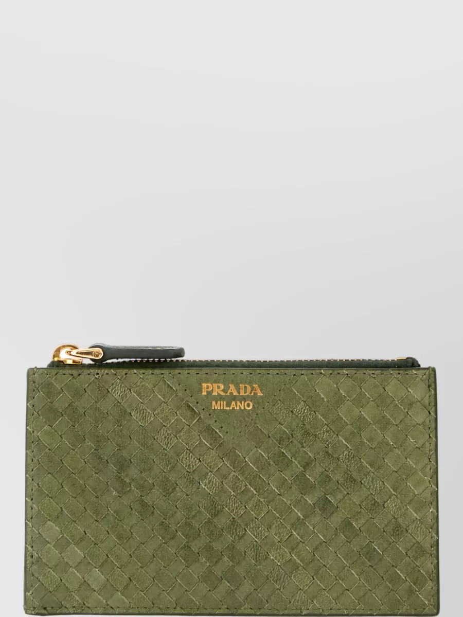Prada leather card holder