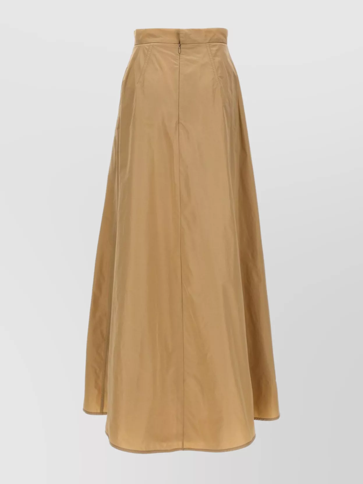 Jil Sander Long Flared Skirt With High-waisted Silhouette In Brown