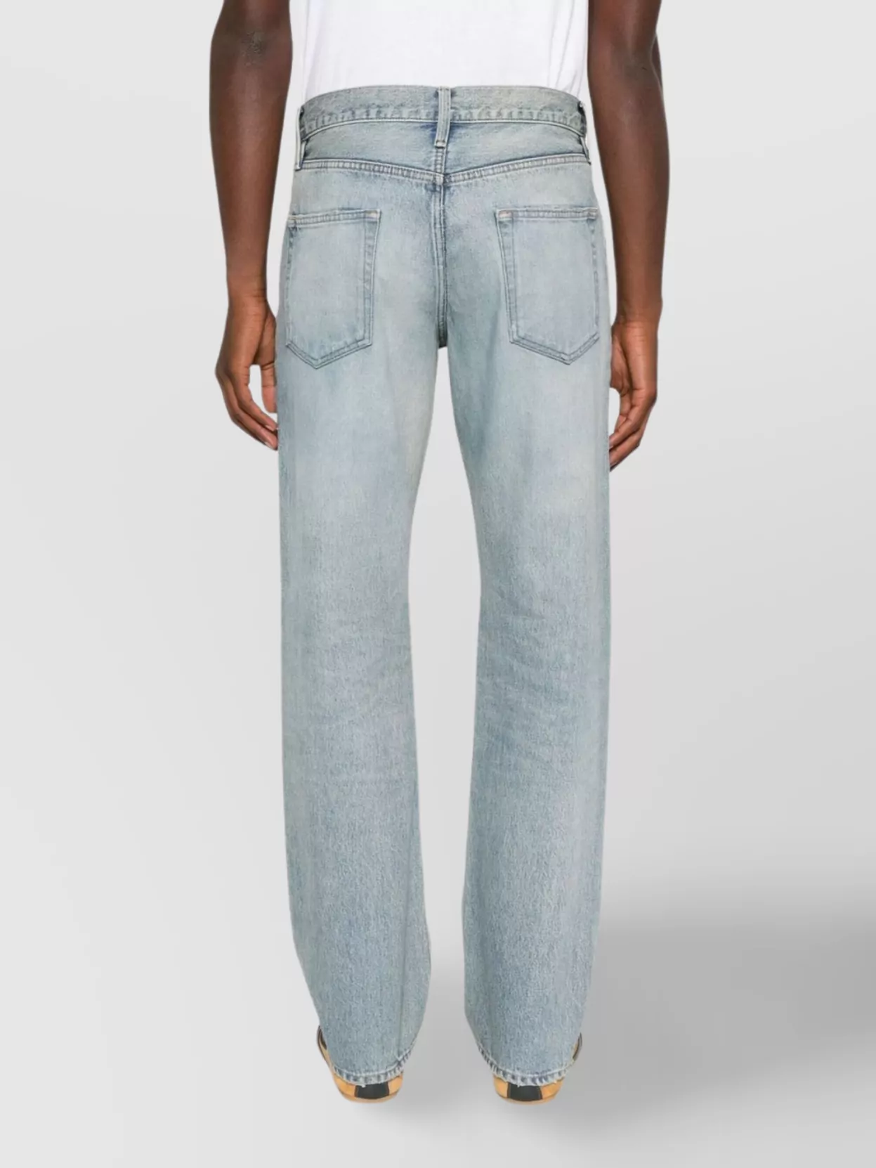 Fear Of God Straight Leg Denim Trousers With Belt Loops