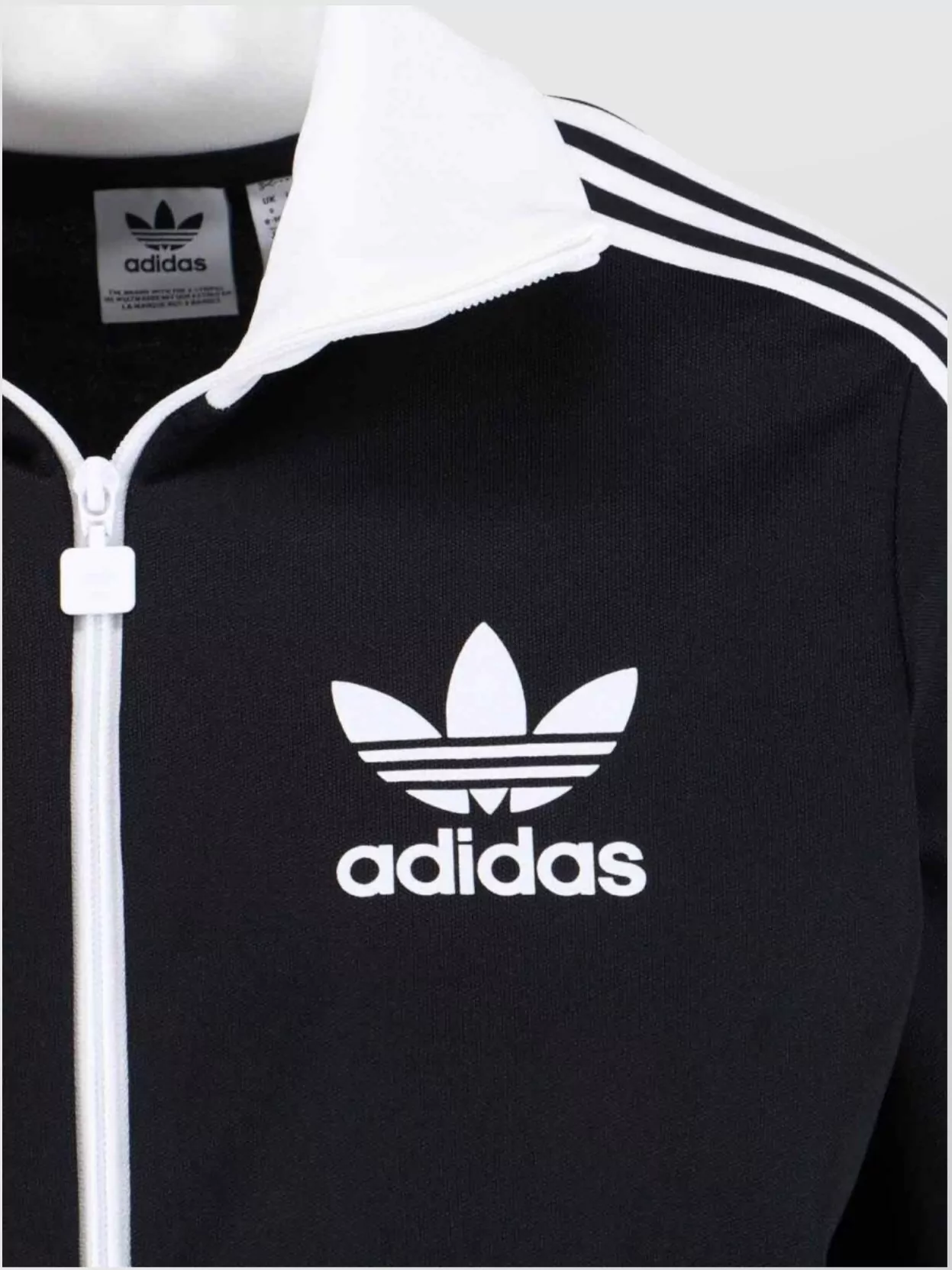 Adidas Collar Contrast Cuffs Hem