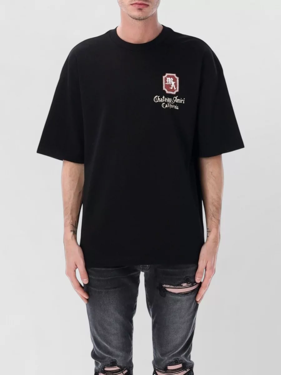 Amiri cotton logo print oversized t-shirt