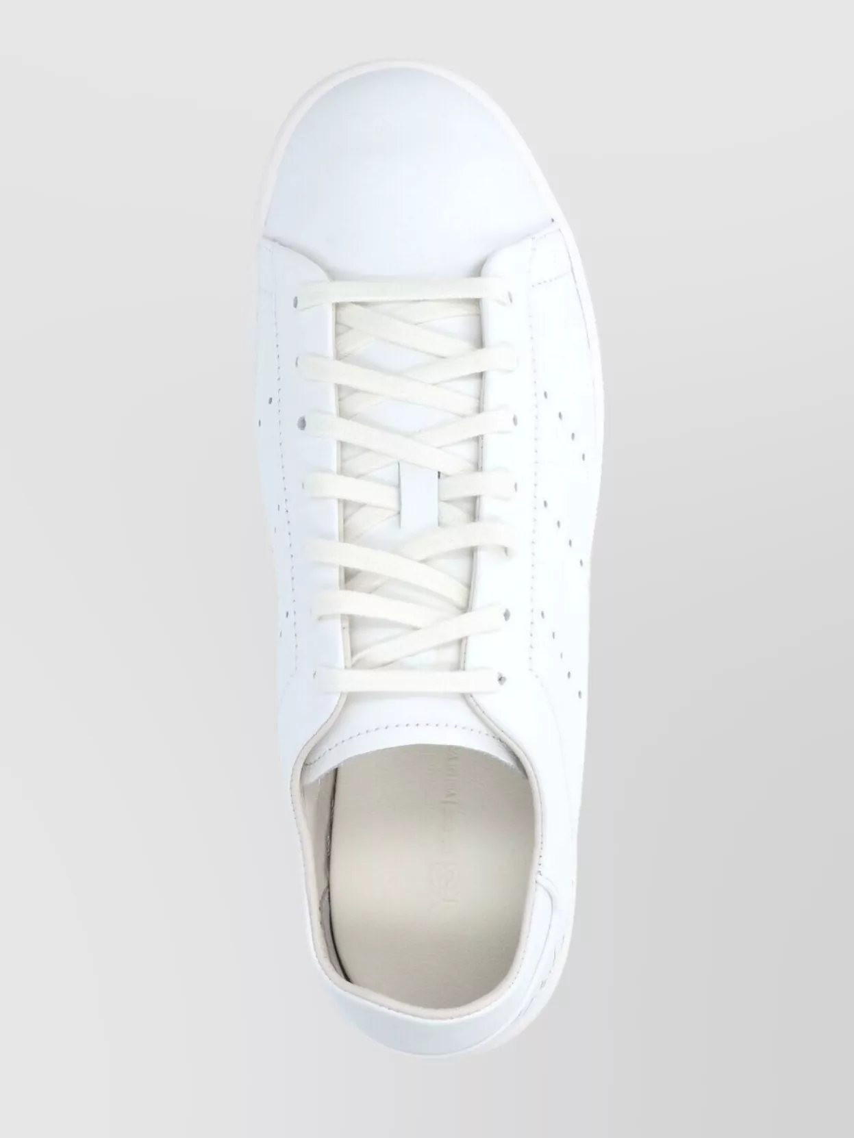 Y-3 Low Top Sneakers With Perforated Silhouette In White