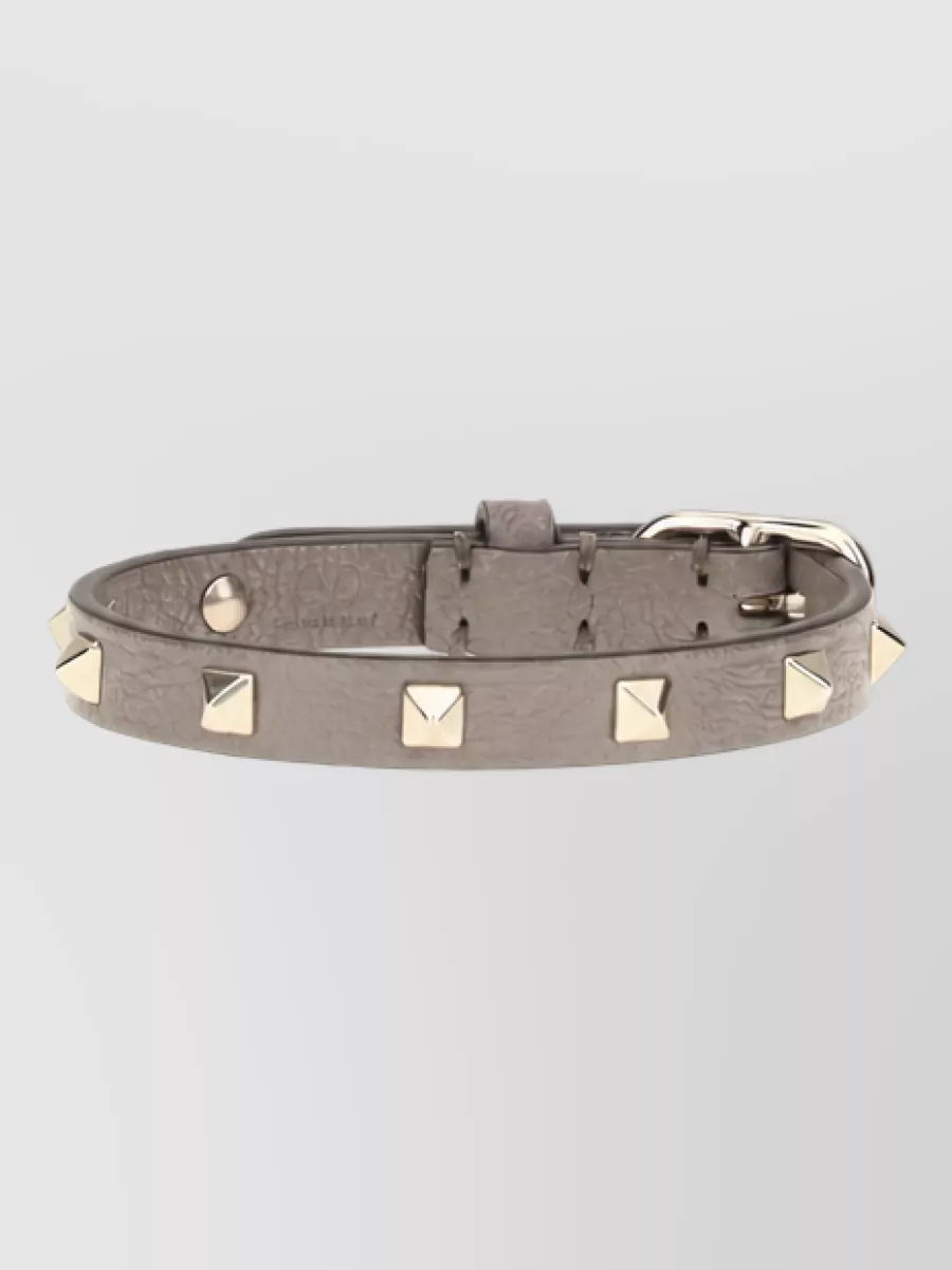 Valentino Garavani leather rockstud bracelet
