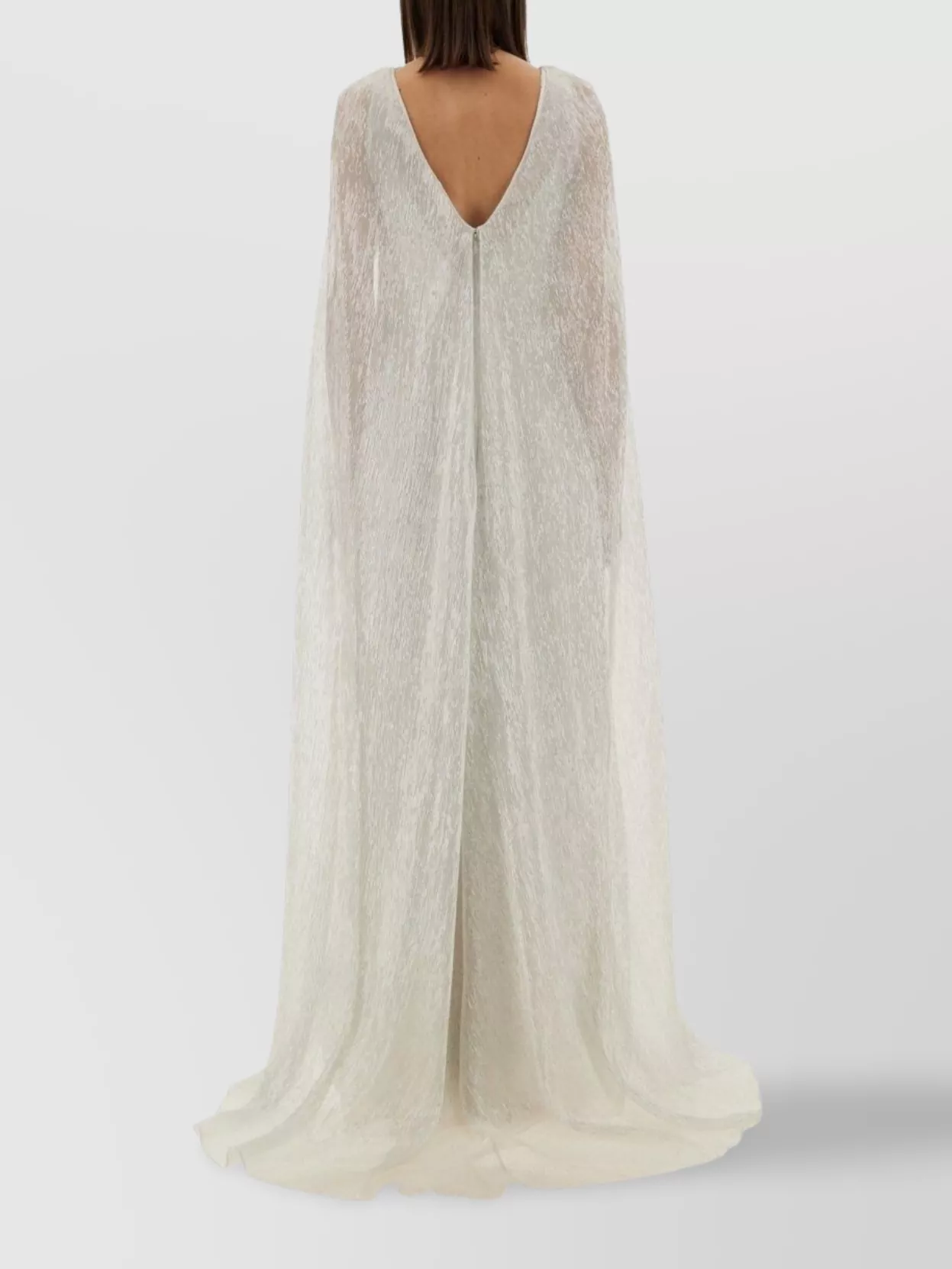 Max Mara Bridal Gown Cape Sleeves