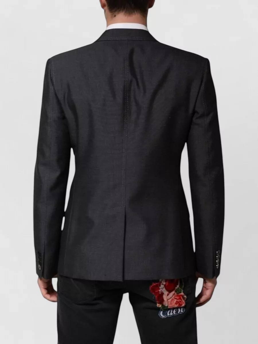 Dolce&Gabbana Wool-Blend Embroidered Blazer