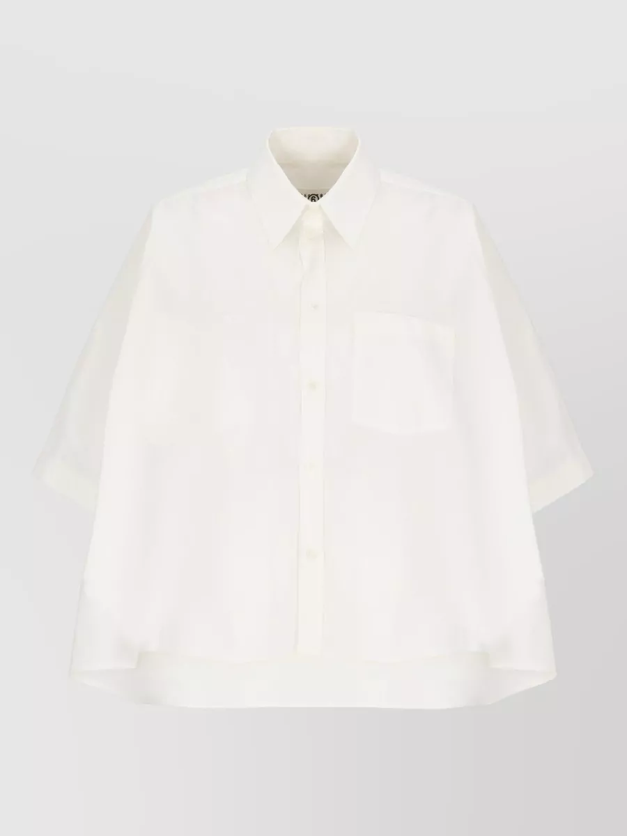 Mm6 Maison Margiela cotton 3/4-sleeve shirt