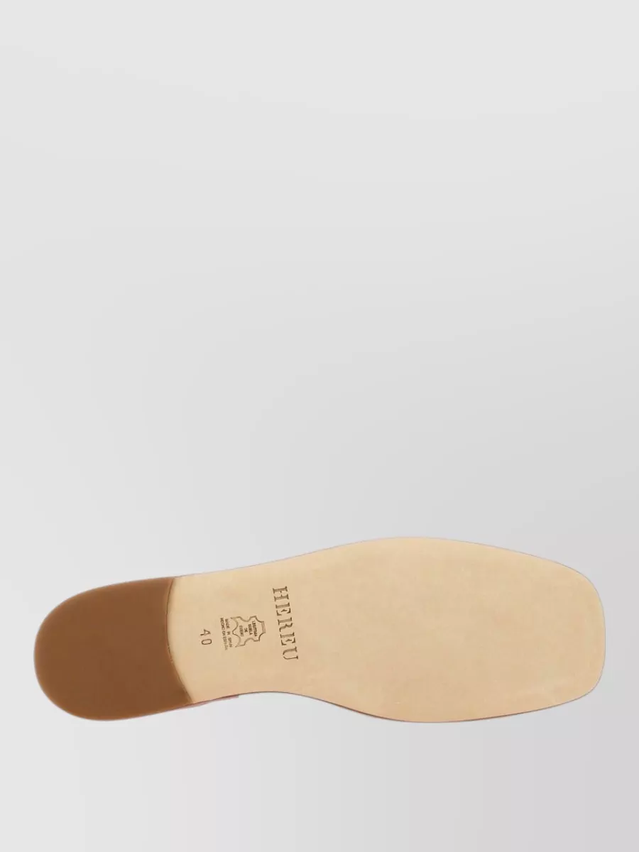 Hereu Leather Ballerina Shoes