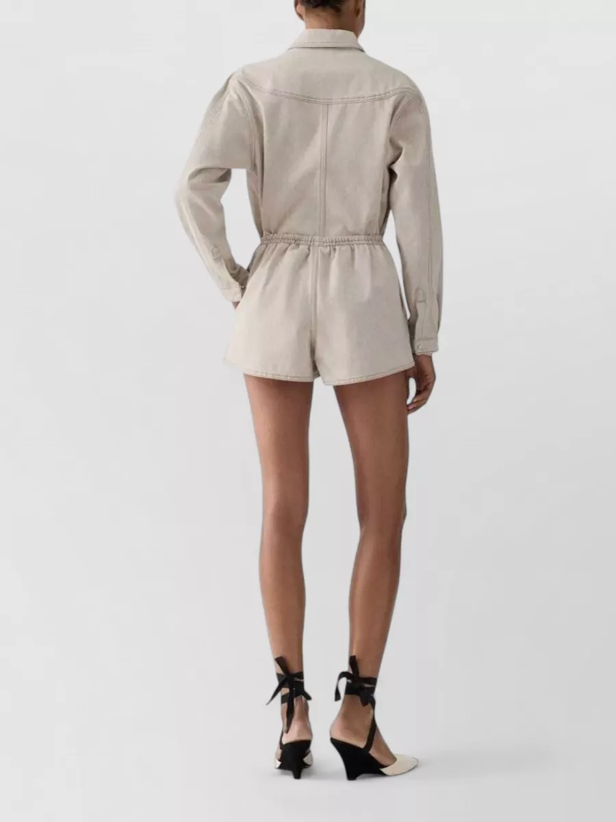 Jacquemus Denim Pleated Shorts