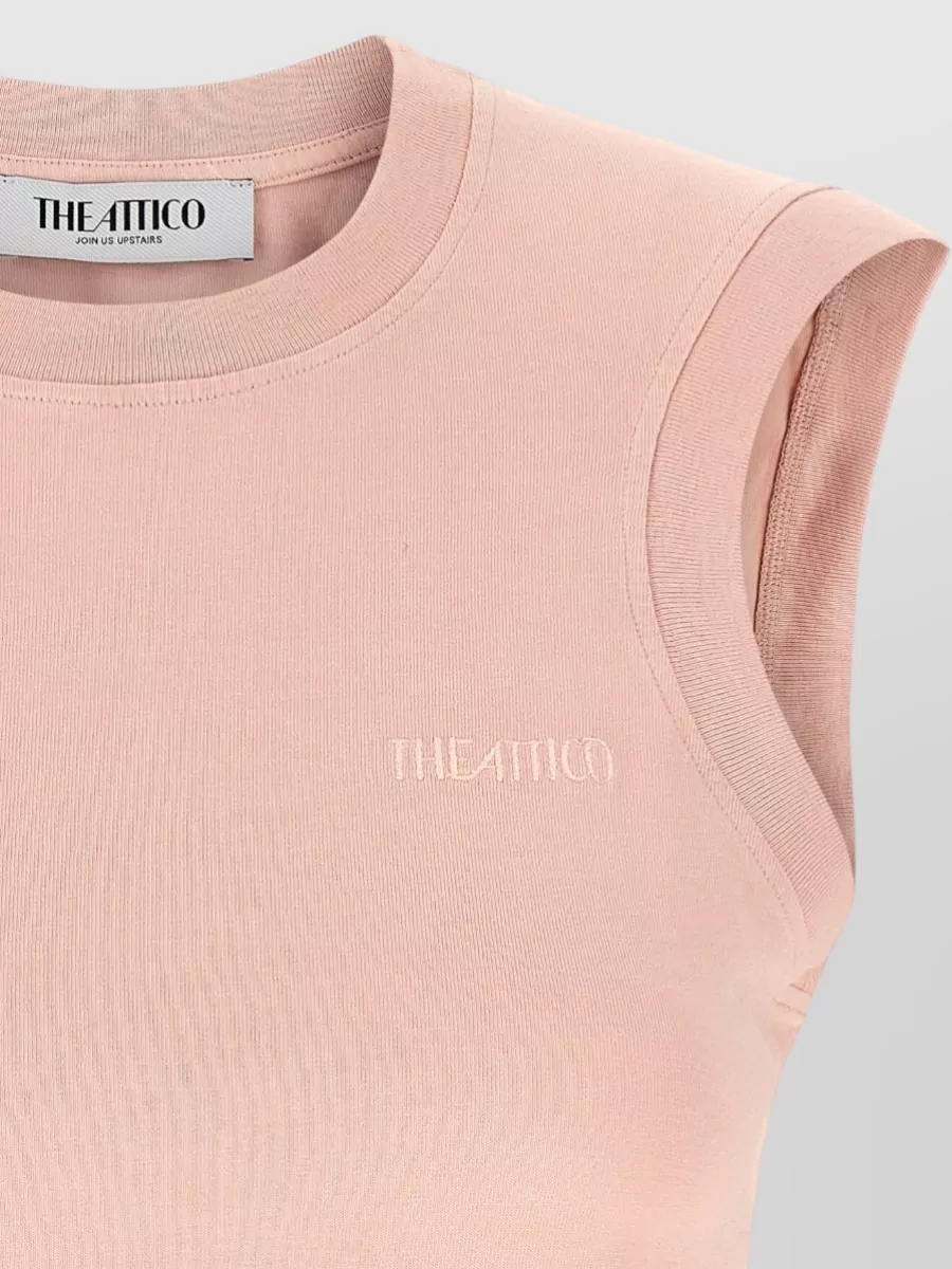 The Attico Reese Crew Neck Sleeveless Top Design