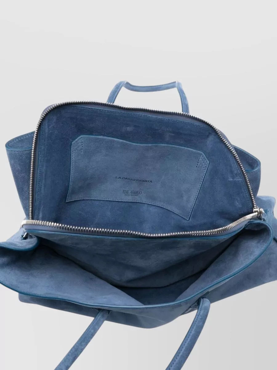 The Attico Leather Shoulder Bag Dual Top Handles