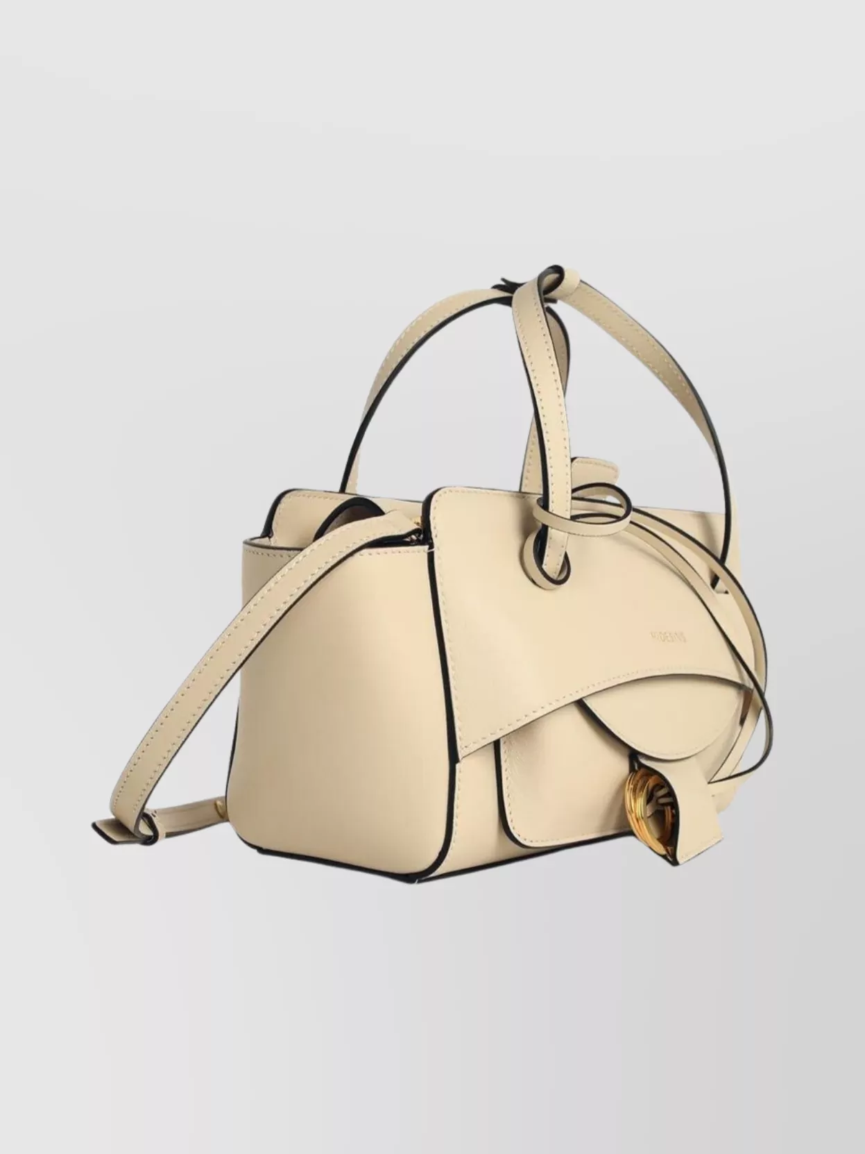 Hidesins Structured Leather Shoulder Bag Top Handle