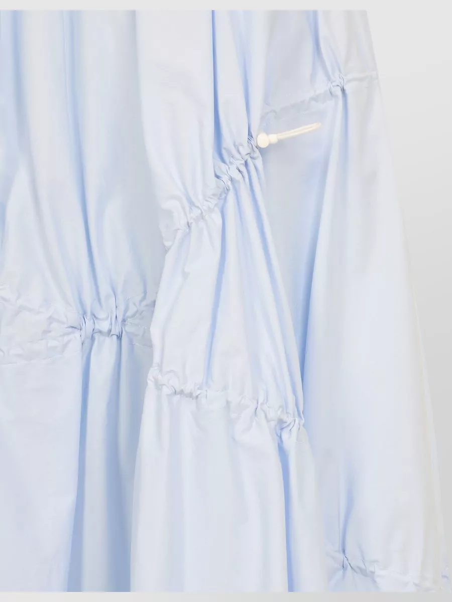 Moschino Cotton Midi Skirt Elastic Drawstring Waist