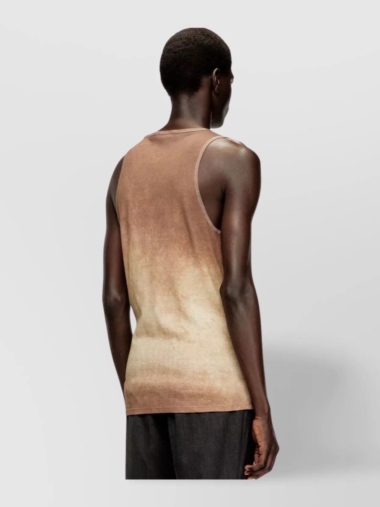 Diesel Graphic Tie-Dye Sleeveless Top