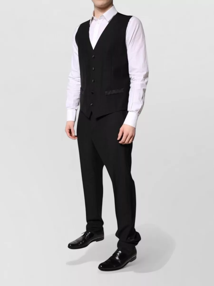 Dolce&Gabbana Wool Silk Slim-Fit Single-Breasted Suit