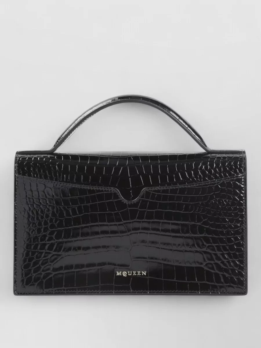 Alexander Mcqueen Skull Medium Leather Clutch Bag
