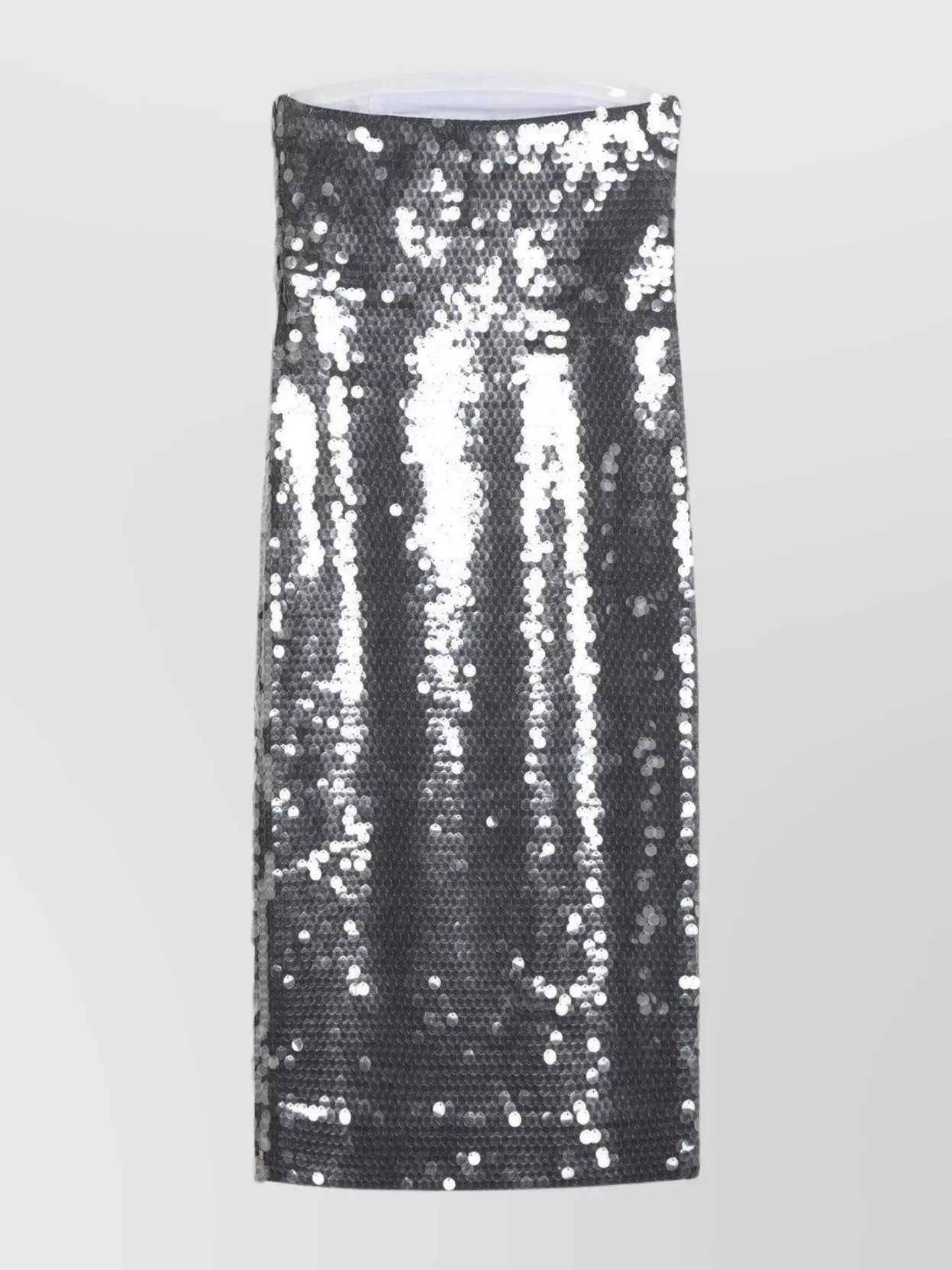 Sportmax Midi Dress With Gradient Sequin Effect In Silver