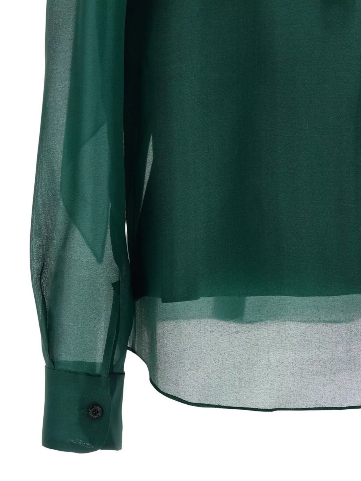 Carolina Herrera Sheer Long Sleeve Blouse With Bow Detail
