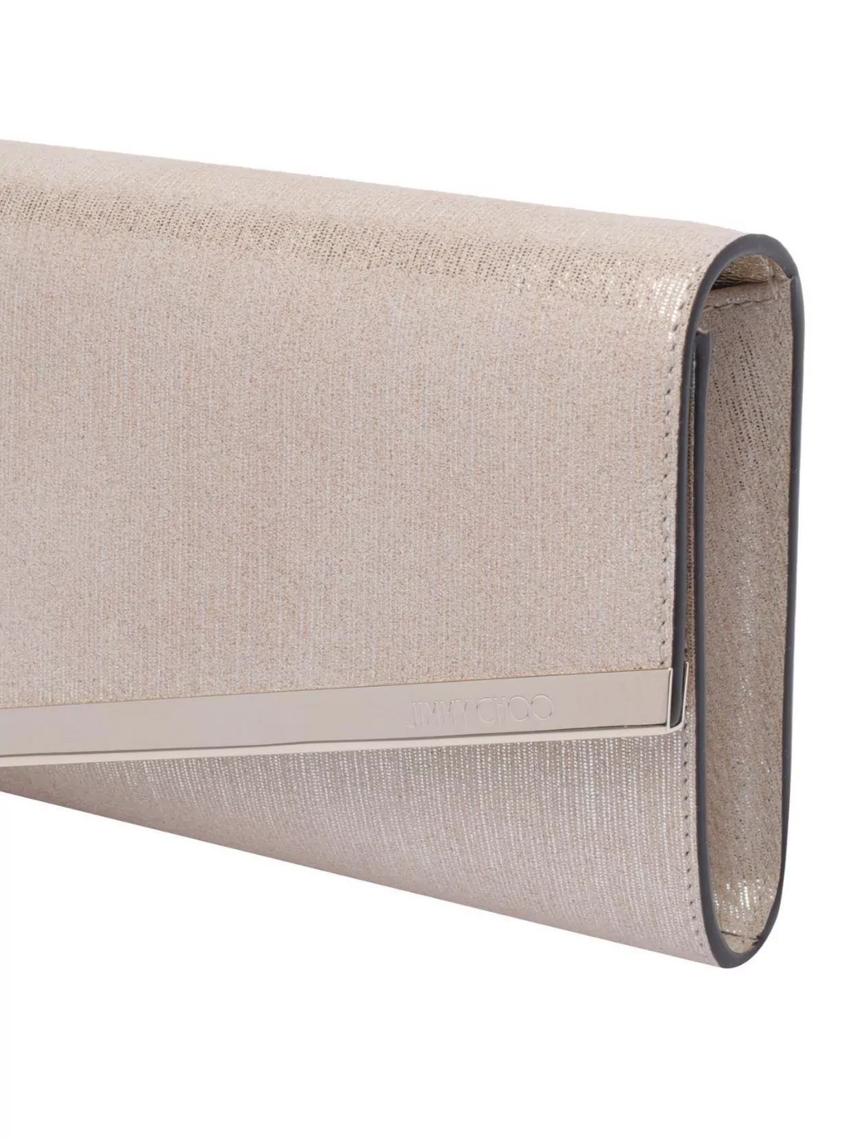 Jimmy Choo Metallic Envelope Clutch Chain Removable